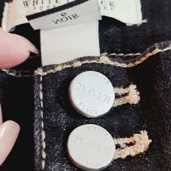 White House Black Market Black Pedal Pushers Capri's Size:6 - Picture 11 of 13